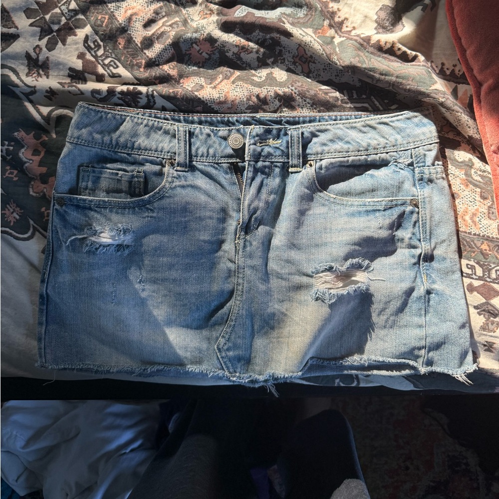 Denim Mini Skirt